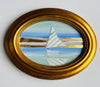 Stripy Sail | 7 1/2" h x 9 1/2" w | Framed - Liza Pruitt