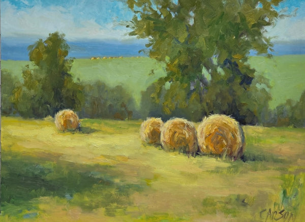 Summer Hay Bales | 30" h x 40" w - Liza Pruitt