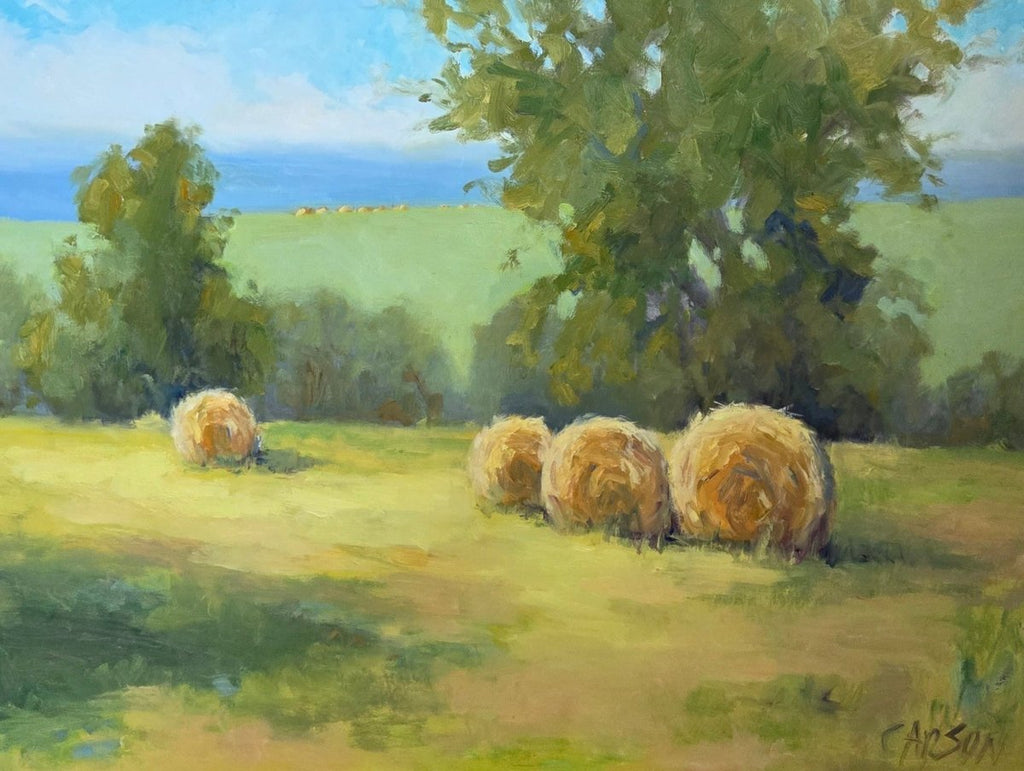 Summer Hay Bales | 30" h x 40" w - Liza Pruitt