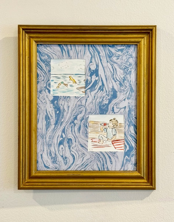 Summer Nostalgia | 12.5" h x 10.5" w | Framed - Liza Pruitt