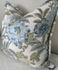 Summer Peony in Aqua by GP&J Baker Pillow - Liza Pruitt
