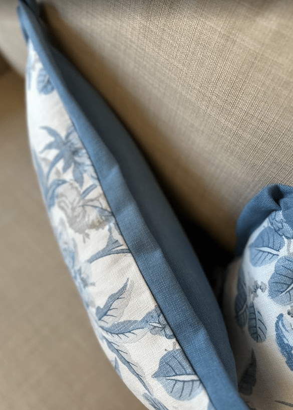 Summer Peony in Blue Pillow Cover by GP&J Baker - Liza Pruitt