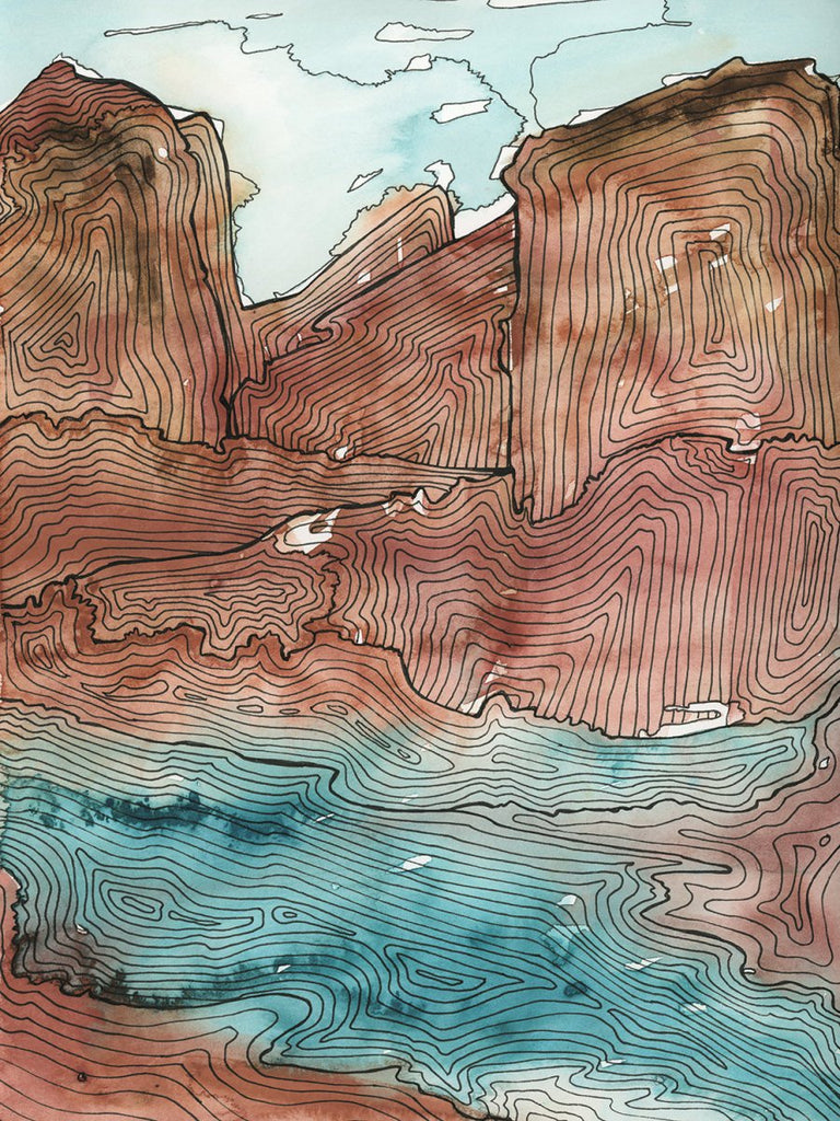 Summits - Open Edition Canvas Print - Liza Pruitt