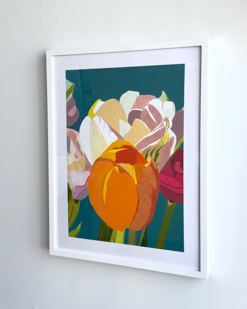Sun and Moon Flower | 24" h x 18" w - Liza Pruitt