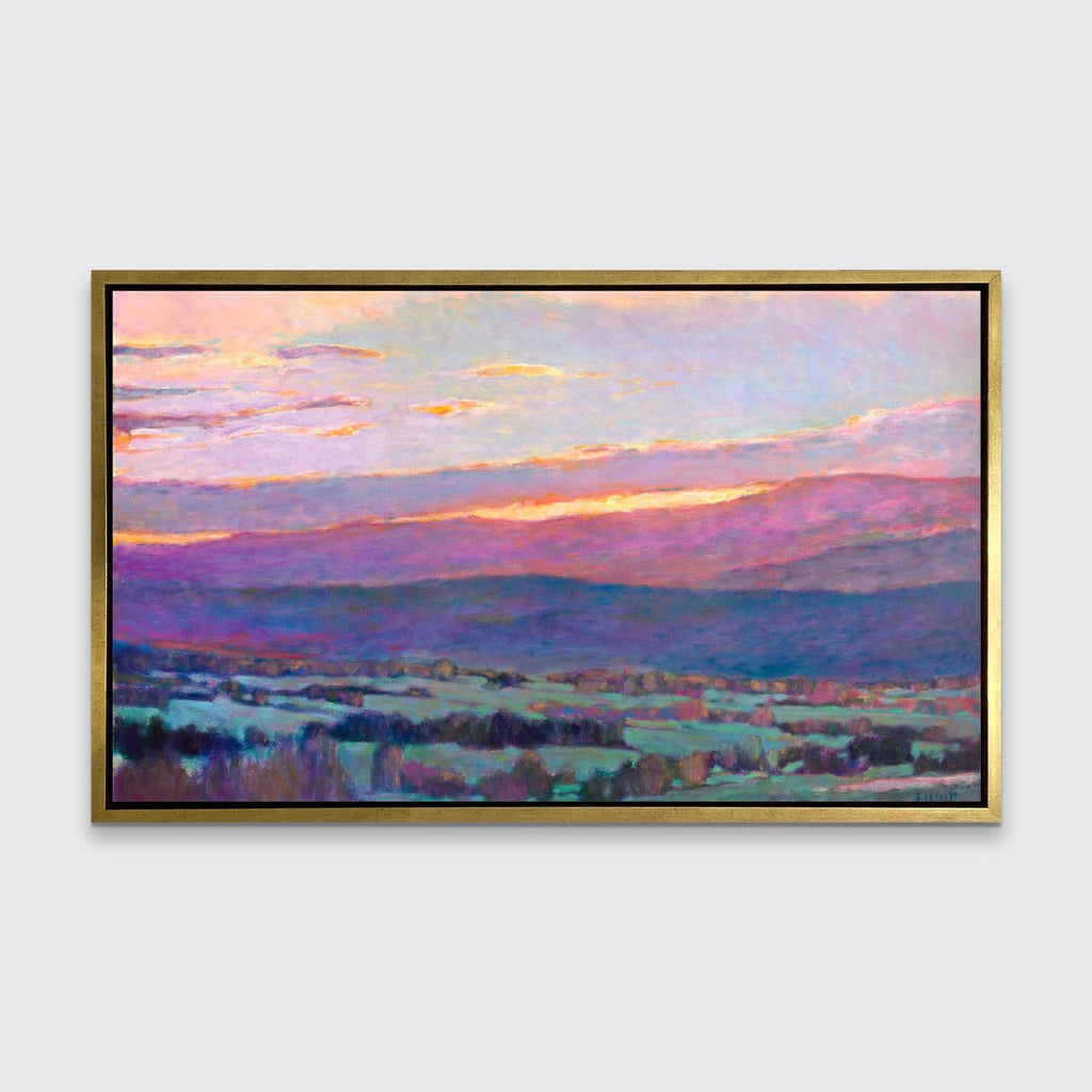Sun Behind the Foothills - Limited Edition Canvas Print - Liza Pruitt
