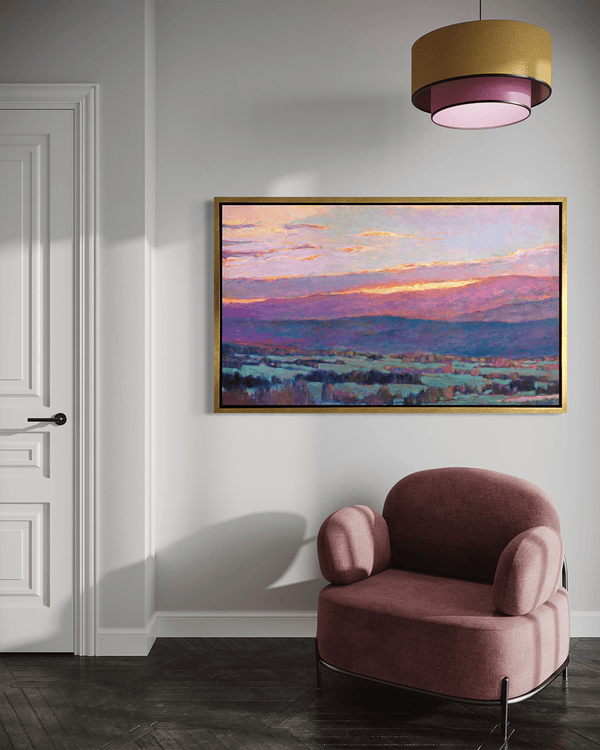 Sun Behind the Foothills - Limited Edition Canvas Print - Liza Pruitt