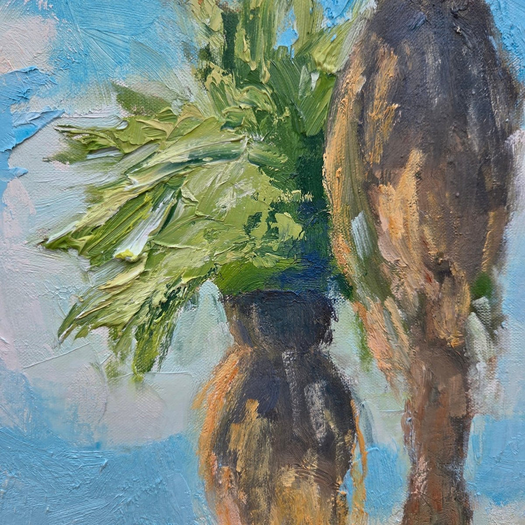 Sunlit Palms | 36" h x 36" w - Liza Pruitt