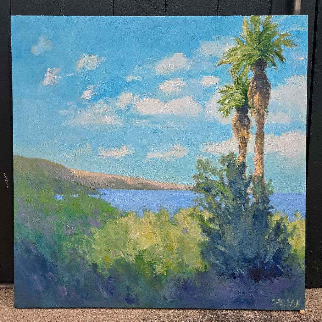 Sunlit Palms | 36" h x 36" w - Liza Pruitt