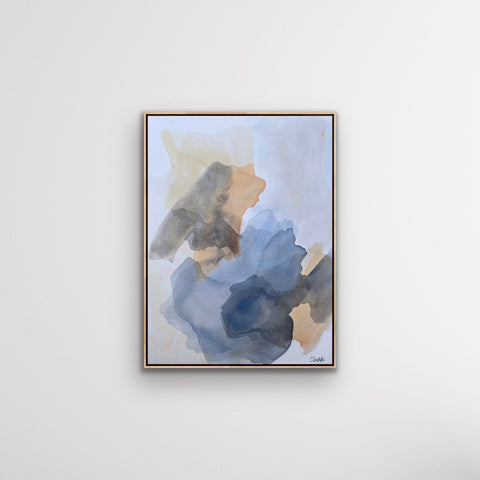 Sunrise Over Steel Blue Waters | 40" h x 30” w | Framed - Liza Pruitt