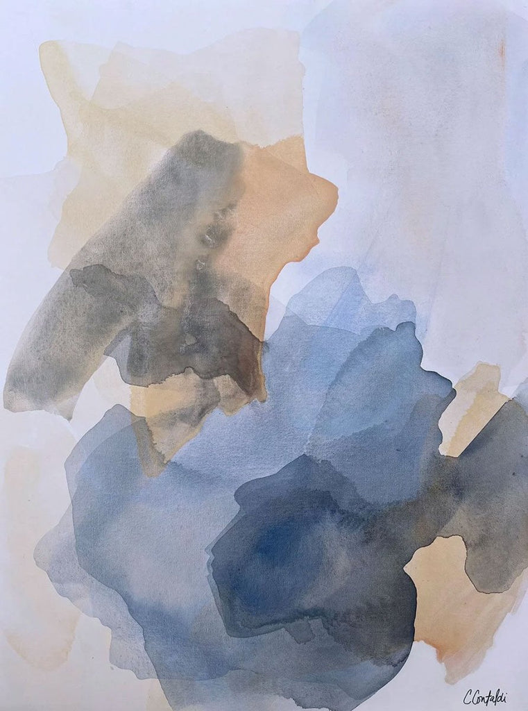 Sunrise Over Steel Blue Waters | 40" h x 30” w | Framed - Liza Pruitt