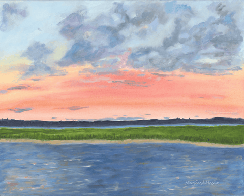 Sunset at Dockers | 16" h x 20" w - Liza Pruitt