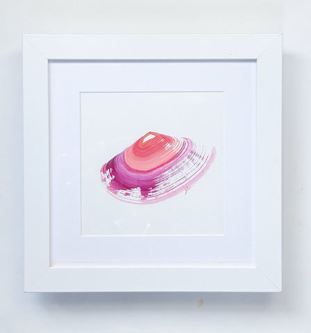 Sunset Clam | 12.5" h x 12.5" w | Framed - Liza Pruitt