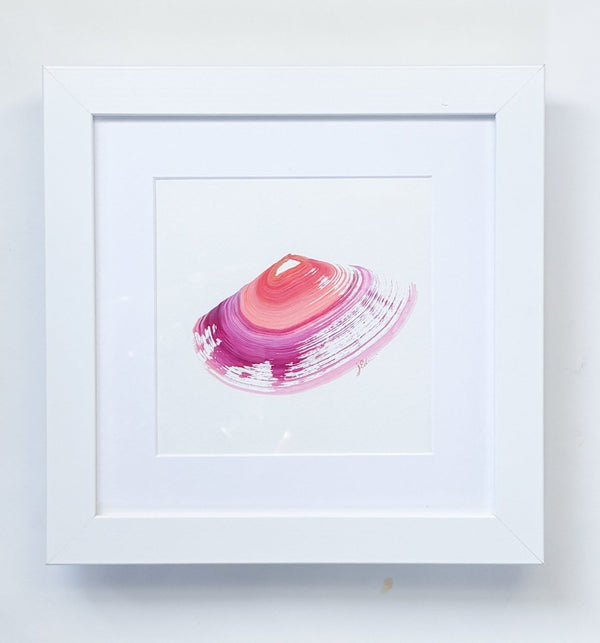 Sunset Clam | 12.5" h x 12.5" w | Framed - Liza Pruitt
