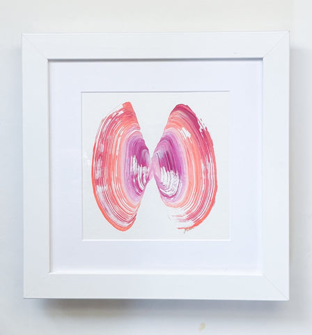 Sunset Coquina | 12.5" h x 12.5" w | Framed - Liza Pruitt