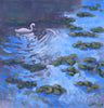 Swan in Blue | 30" h x 30" w - Liza Pruitt