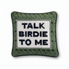 Talk Birdie To Me Needlepoint Pillow - Liza Pruitt