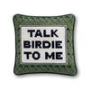 Talk Birdie To Me Needlepoint Pillow - Liza Pruitt