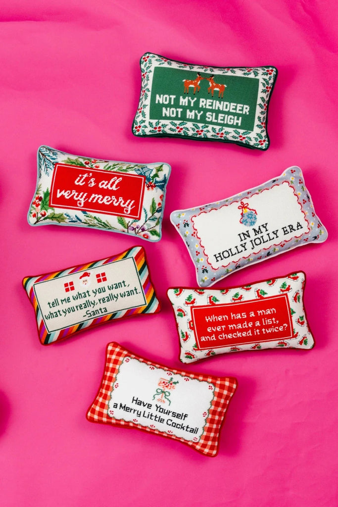 Tell Me What You Want Needlepoint Pillow - Liza Pruitt