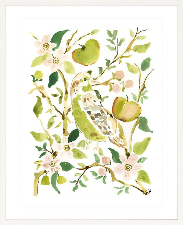The "Bird in the Apple Tree" Garden Party Series, Fine Art Print - Liza Pruitt