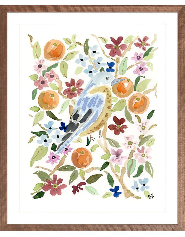 The "Bird in the Citrus" Garden Party Series, Fine Art Print - Liza Pruitt