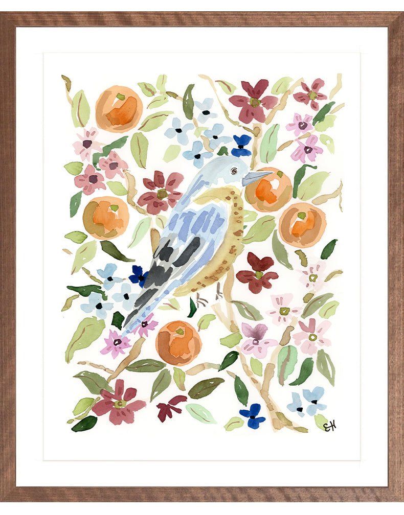 The "Bird in the Citrus" Garden Party Series, Fine Art Print - Liza Pruitt