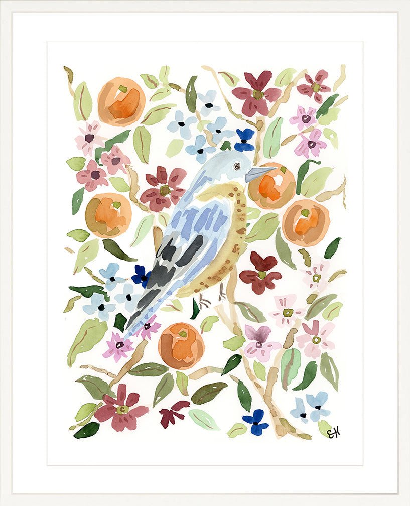 The "Bird in the Citrus" Garden Party Series, Fine Art Print - Liza Pruitt