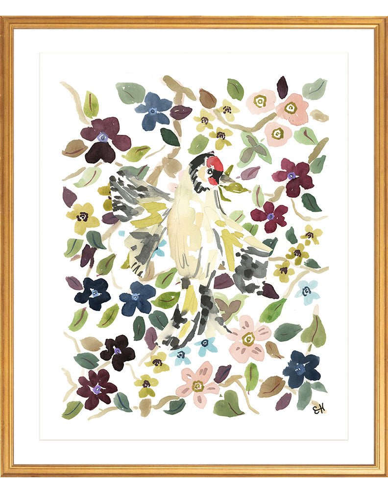 The "Bird in the Garden" Garden Party Series, Fine Art Print - Liza Pruitt