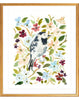 The "Bird in the Wildflowers" Garden Party Series, Fine Art Print - Liza Pruitt