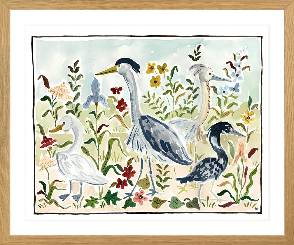 The "Bird Party" Fine Art Print - Liza Pruitt