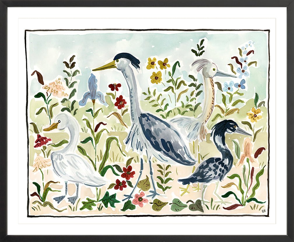 The "Bird Party" Fine Art Print - Liza Pruitt