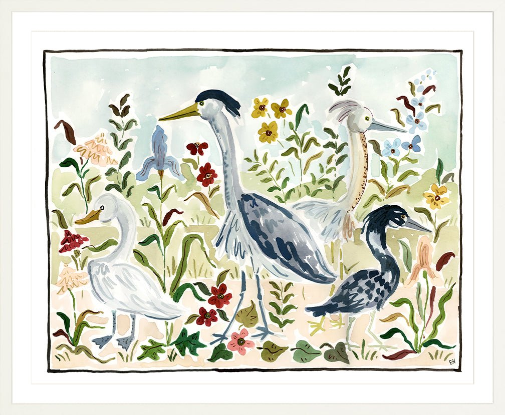 The "Bird Party" Fine Art Print - Liza Pruitt