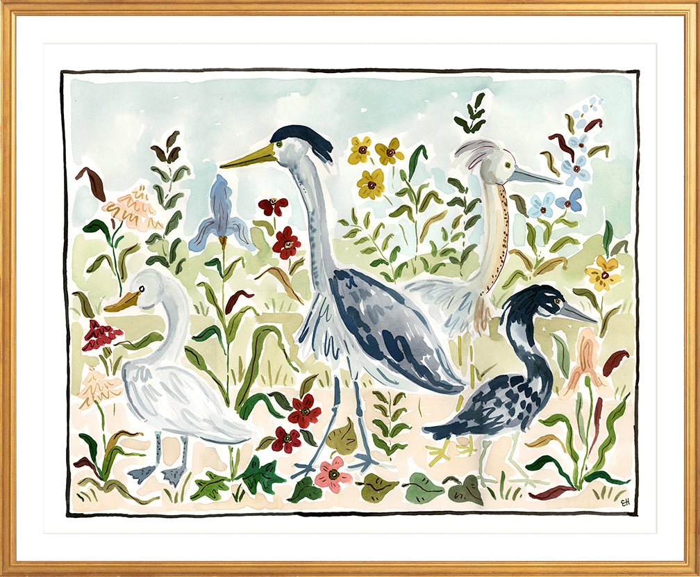 The "Bird Party" Fine Art Print - Liza Pruitt