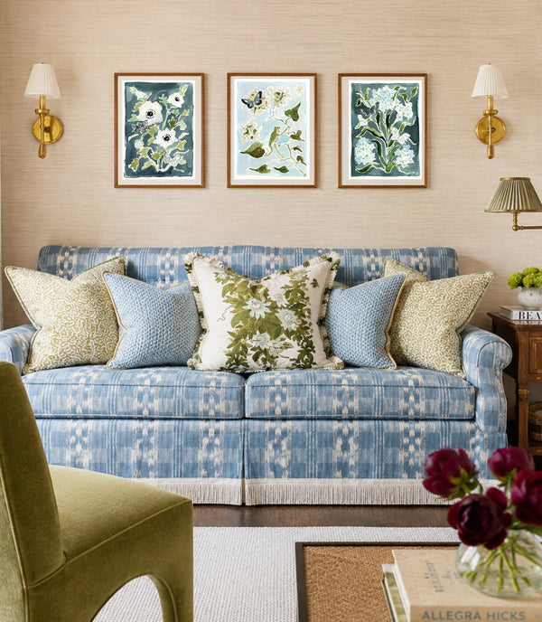The "Botanical Indigo No. 1" Garden Party Series, Fine Art Print - Liza Pruitt