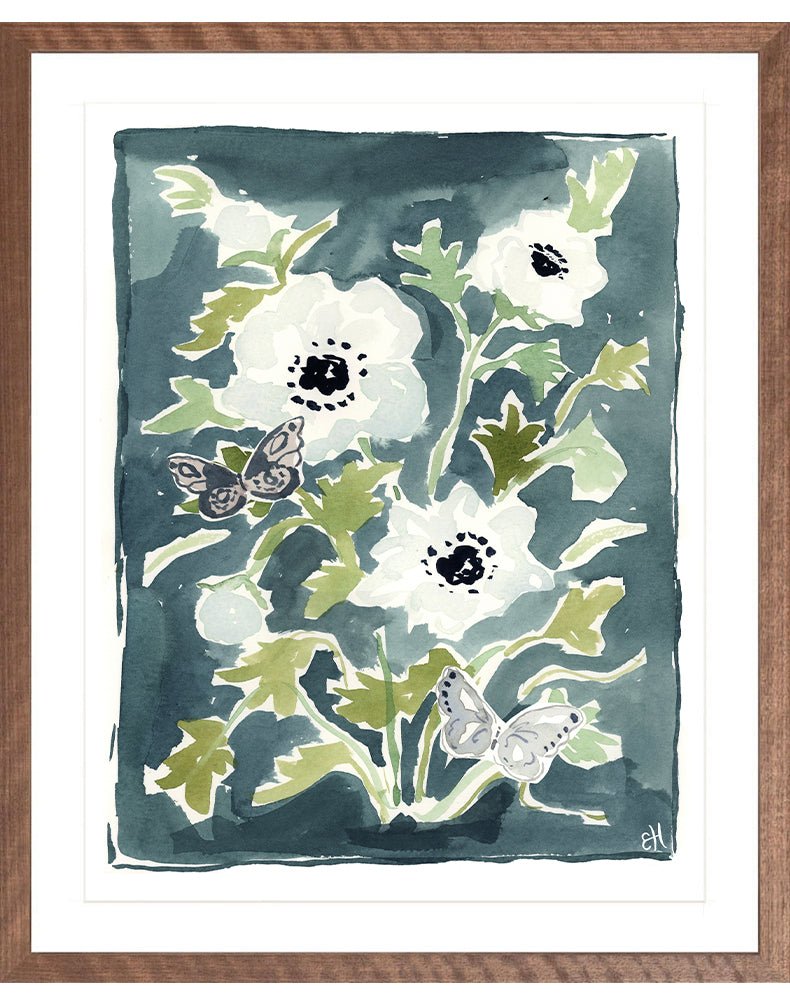 The "Botanical Indigo No. 1" Garden Party Series, Fine Art Print - Liza Pruitt