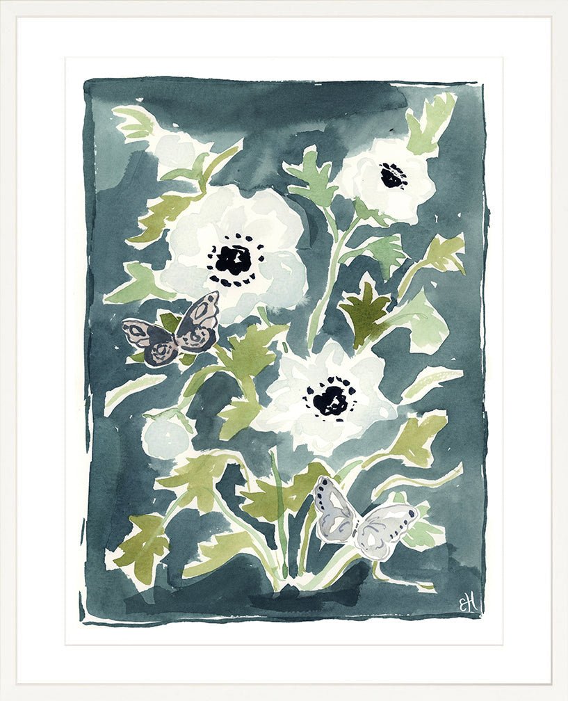 The "Botanical Indigo No. 1" Garden Party Series, Fine Art Print - Liza Pruitt