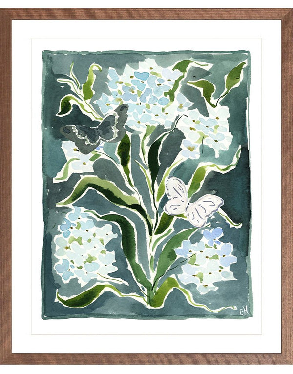 The "Botanical Indigo No. 2" Garden Party Series, Fine Art Print - Liza Pruitt