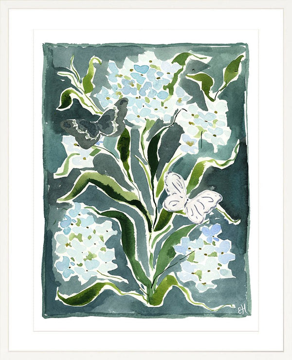 The "Botanical Indigo No. 2" Garden Party Series, Fine Art Print - Liza Pruitt