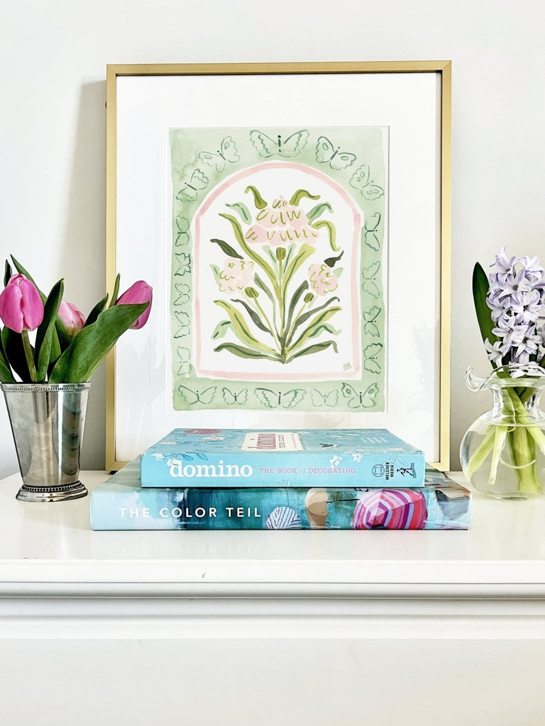 The "Botanical Rainbow Seafoam" Fine Art Print - Liza Pruitt