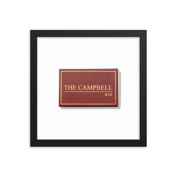 The Campbell Bar Matchbox Framed Print - Liza Pruitt