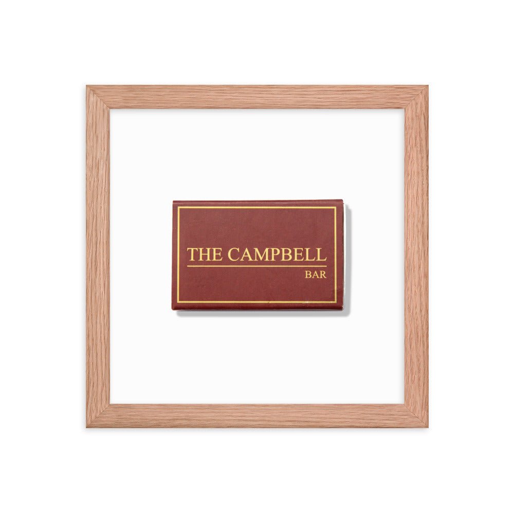 The Campbell Bar Matchbox Framed Print - Liza Pruitt
