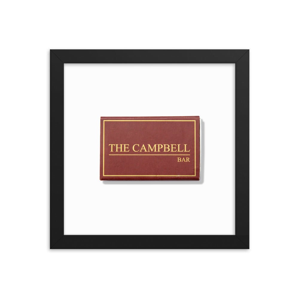 The Campbell Bar Matchbox Framed Print - Liza Pruitt