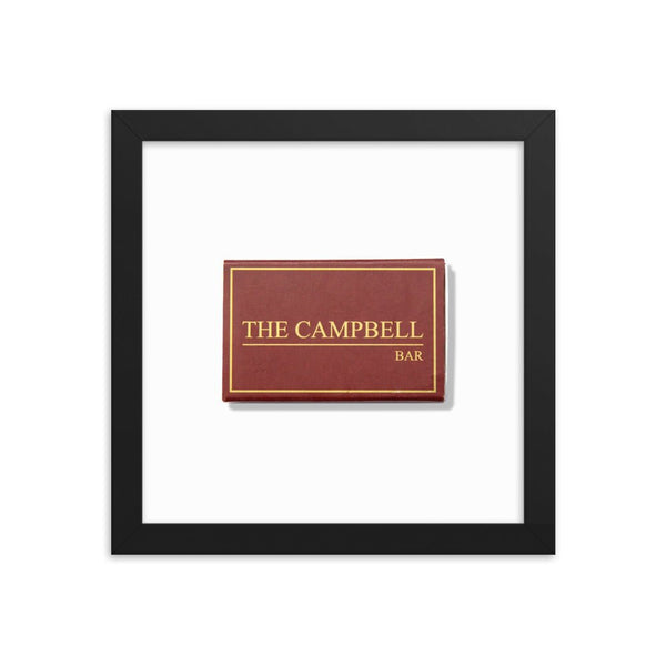 The Campbell Bar Matchbox Framed Print - Liza Pruitt
