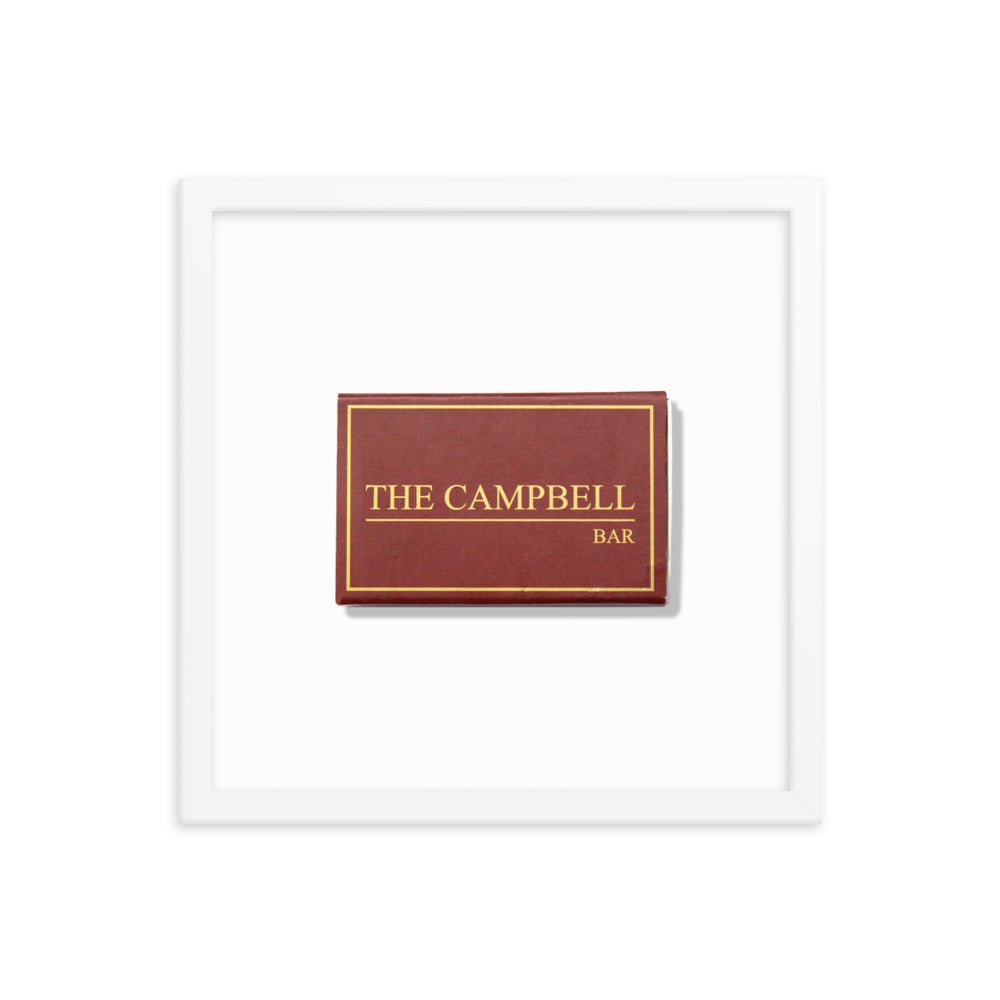 The Campbell Bar Matchbox Framed Print - Liza Pruitt