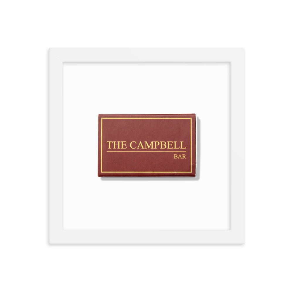 The Campbell Bar Matchbox Framed Print - Liza Pruitt