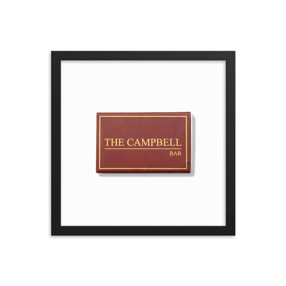 The Campbell Bar Matchbox Framed Print - Liza Pruitt