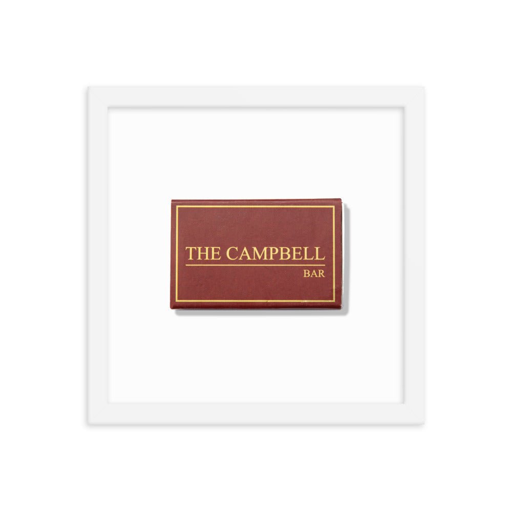 The Campbell Bar Matchbox Framed Print - Liza Pruitt