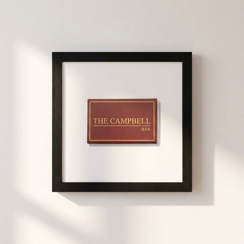 The Campbell Bar Matchbox Framed Print - Liza Pruitt