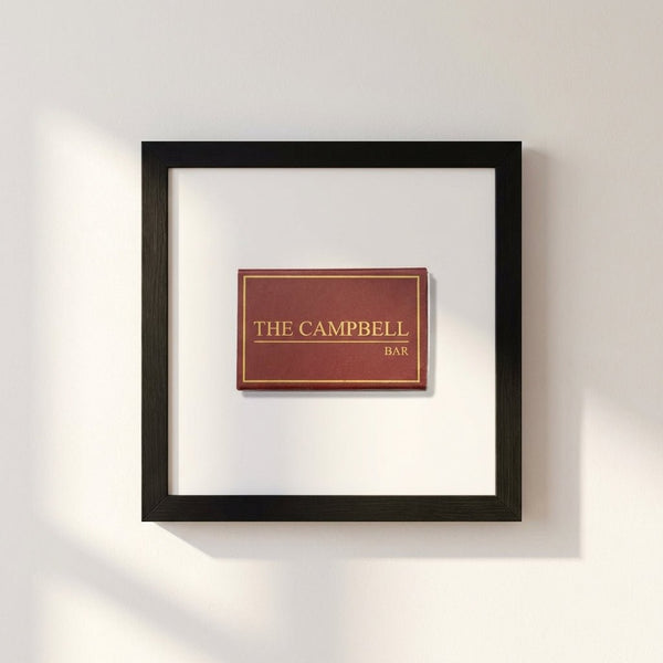 The Campbell Bar Matchbox Framed Print - Liza Pruitt