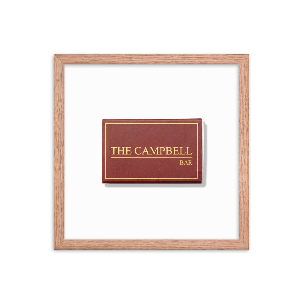 The Campbell Bar Matchbox Framed Print - Liza Pruitt