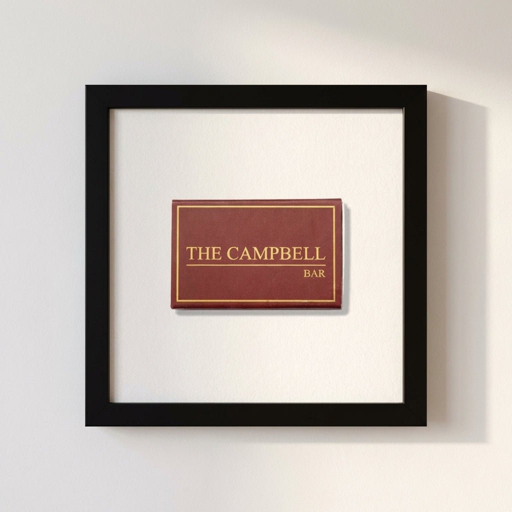 The Campbell Bar Matchbox Framed Print - Liza Pruitt